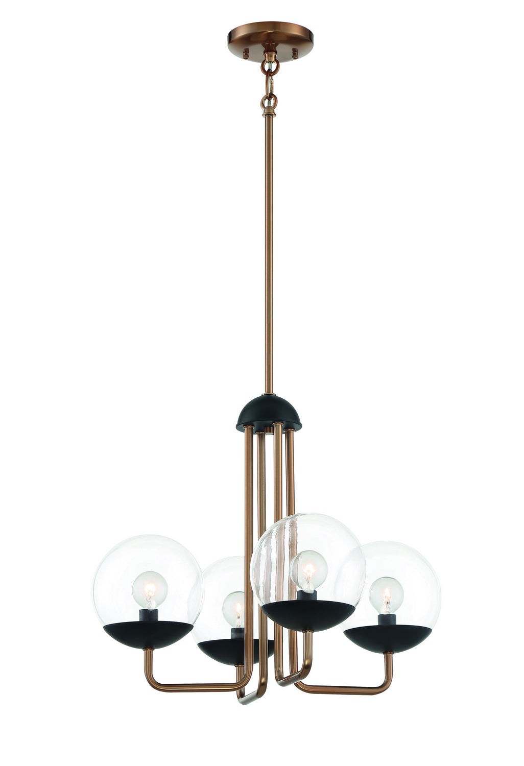 George Kovacs Outer Limits P1504-416 Chandelier Light - Painted Bronze W/Natural Brush