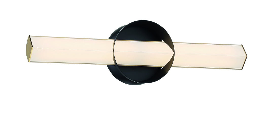 George Kovacs Inner Circle P1542-688-L Bath Vanity Light 18 in. wide - Coal And Honey Gold