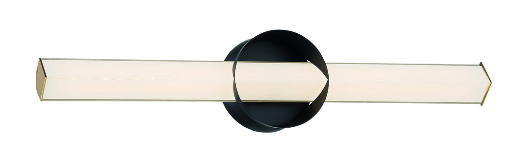 George Kovacs Inner Circle P1543-688-L Bath Vanity Light 24 in. wide - Coal And Honey Gold