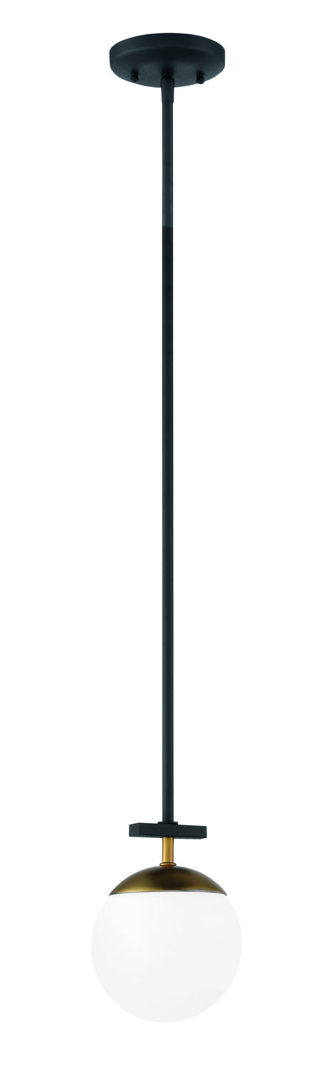 George Kovacs Alluria P351-618 Pendant Light - Weathered Black W/Autumn Gold