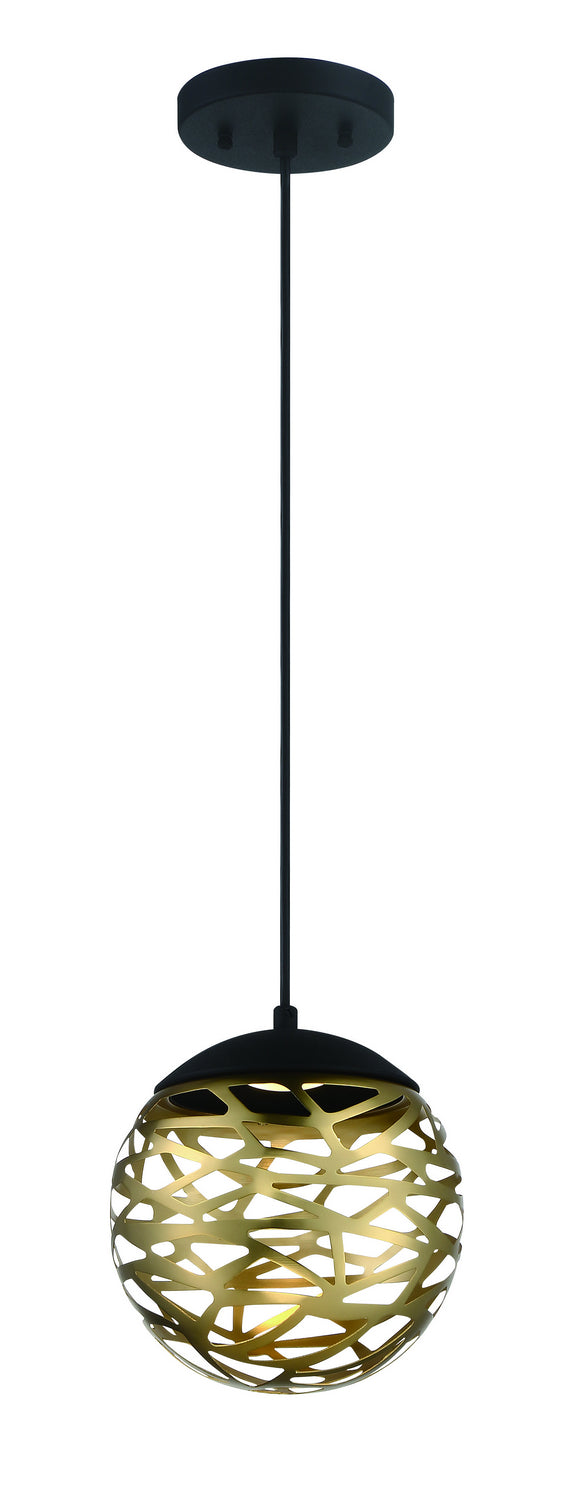 George Kovacs Golden Eclipse P932-688-L Pendant Light - Coal And Honey Gold