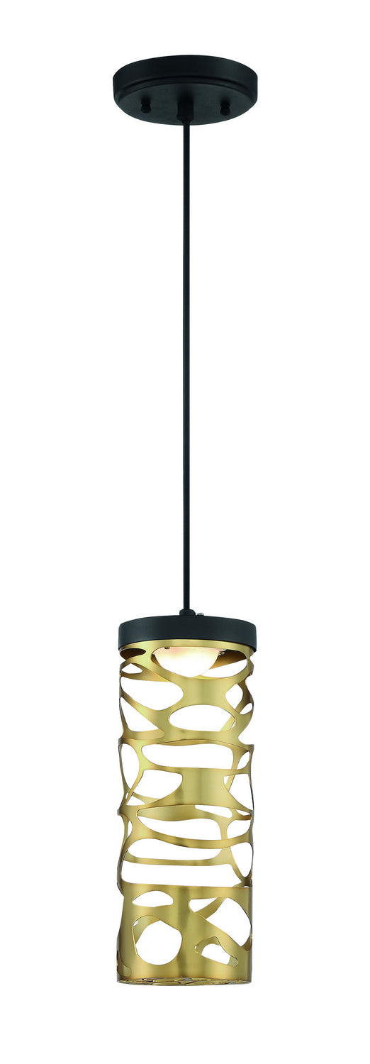 George Kovacs Golden Eclipse P935-688-L Pendant Light - Coal And Honey Gold