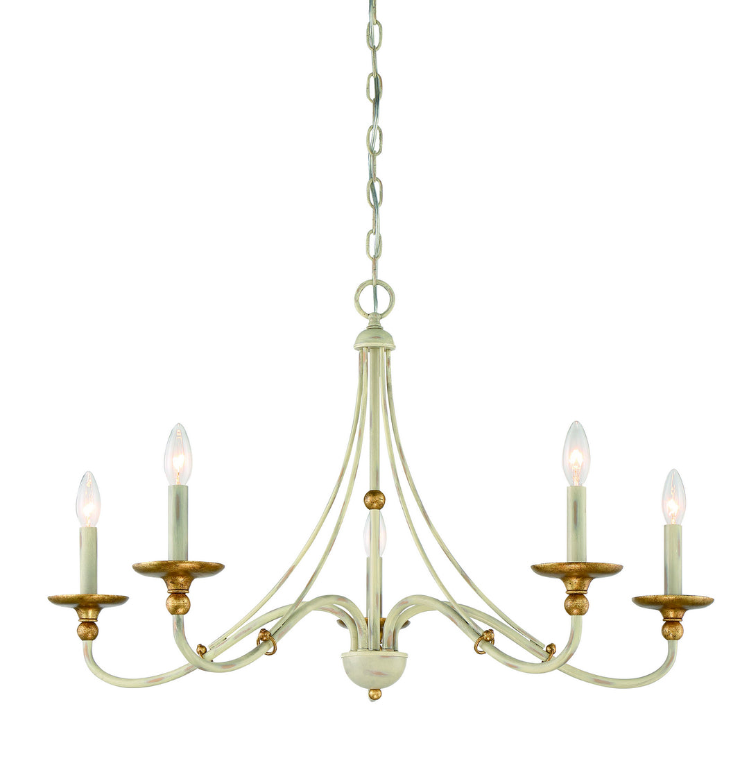 Minka-Lavery Westchester County 1045-701 Chandelier Light - Farm House White With Gilded G