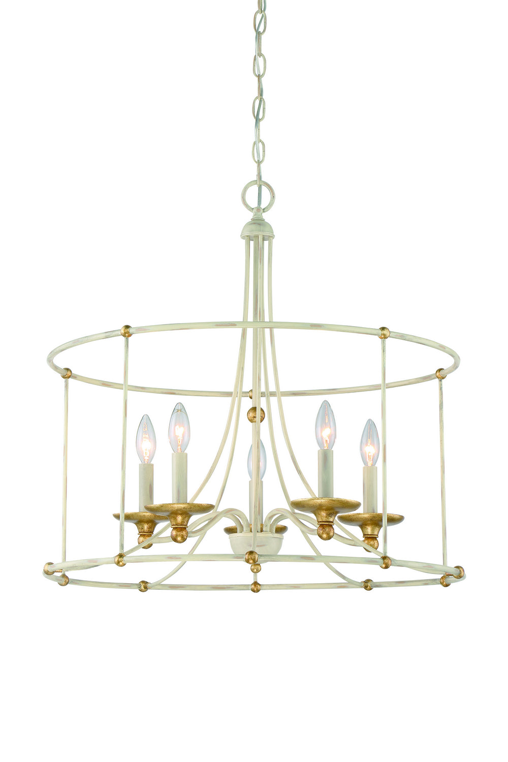 Minka-Lavery Westchester County 1047-701 Chandelier Light - Farm House White With Gilded G