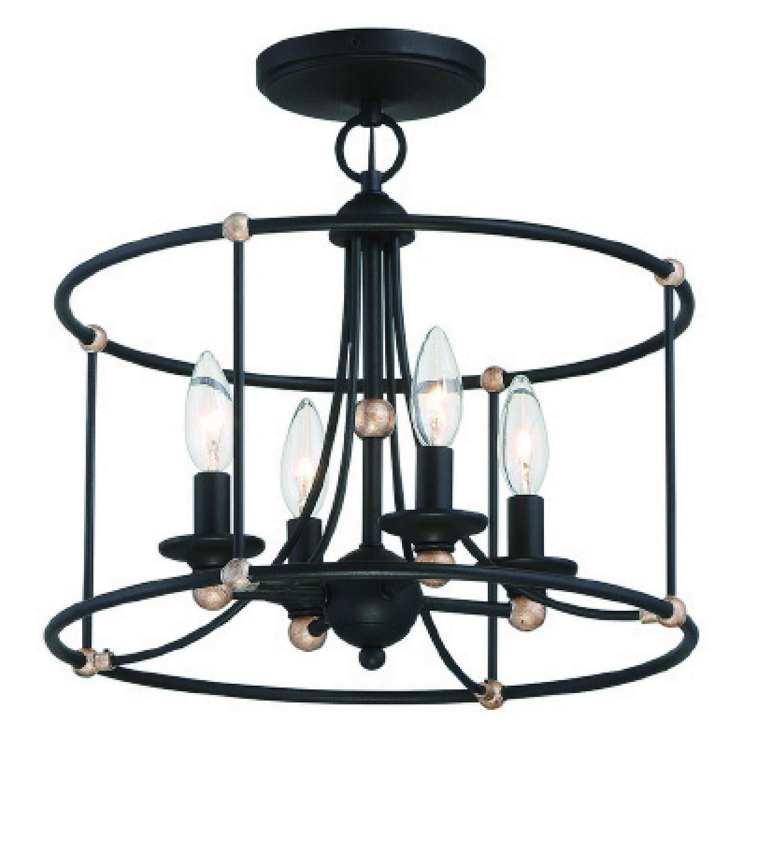 Minka-Lavery Westchester County 1049-677 Chandelier Light - Sand Coal With Skyline Gold Le