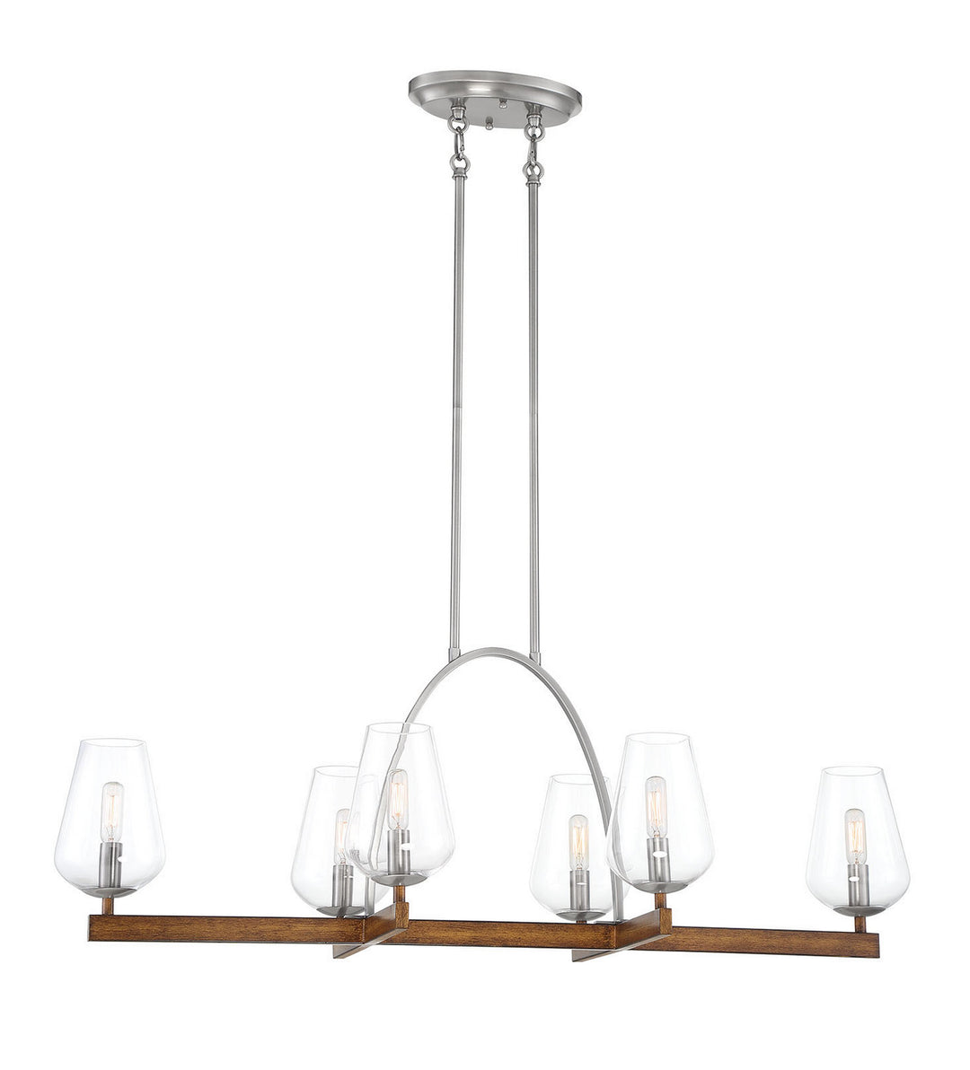 Minka-Lavery Birnamwood 1067-699 Pendant Light - Koa Wood W/ Pewter