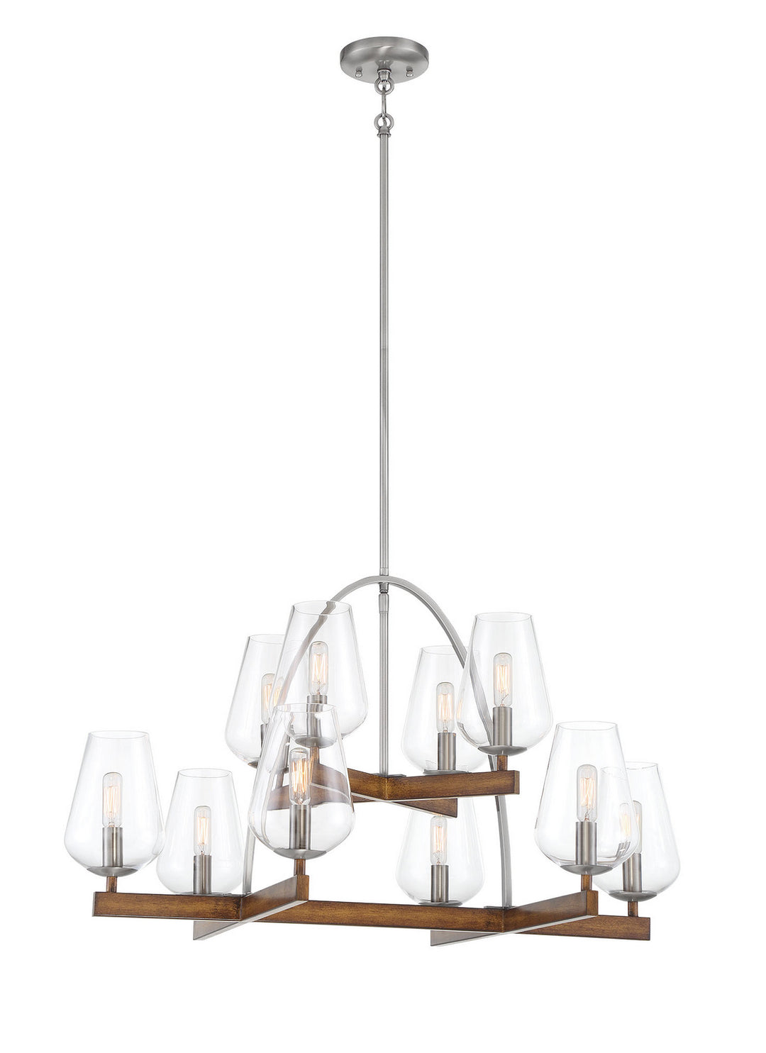 Minka-Lavery Birnamwood 1069-699 Chandelier Light - Koa Wood W/ Pewter