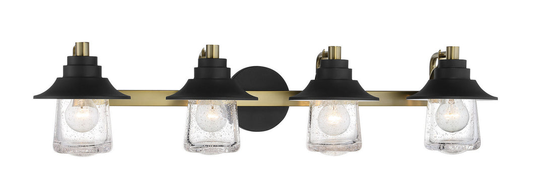 Minka-Lavery Westfield Manor 4894-685 Bath Vanity Light 34 in. wide - Sand Coal W/ Soft Brass