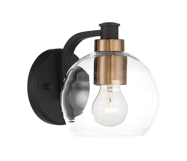 Minka-Lavery Keyport 4911-653 Wall Light - Sand Coal W/Natural Brushed Br