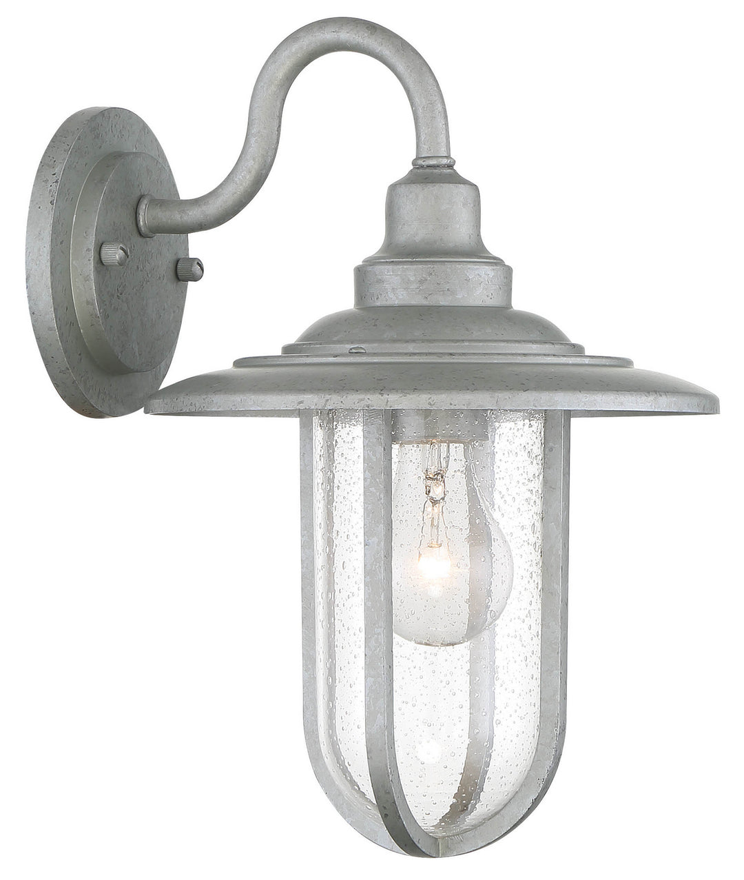 Minka-Lavery Lighting 73191-715 Signal Park One Light Wall Mount Outdoor Pewter, Nickel, Silver