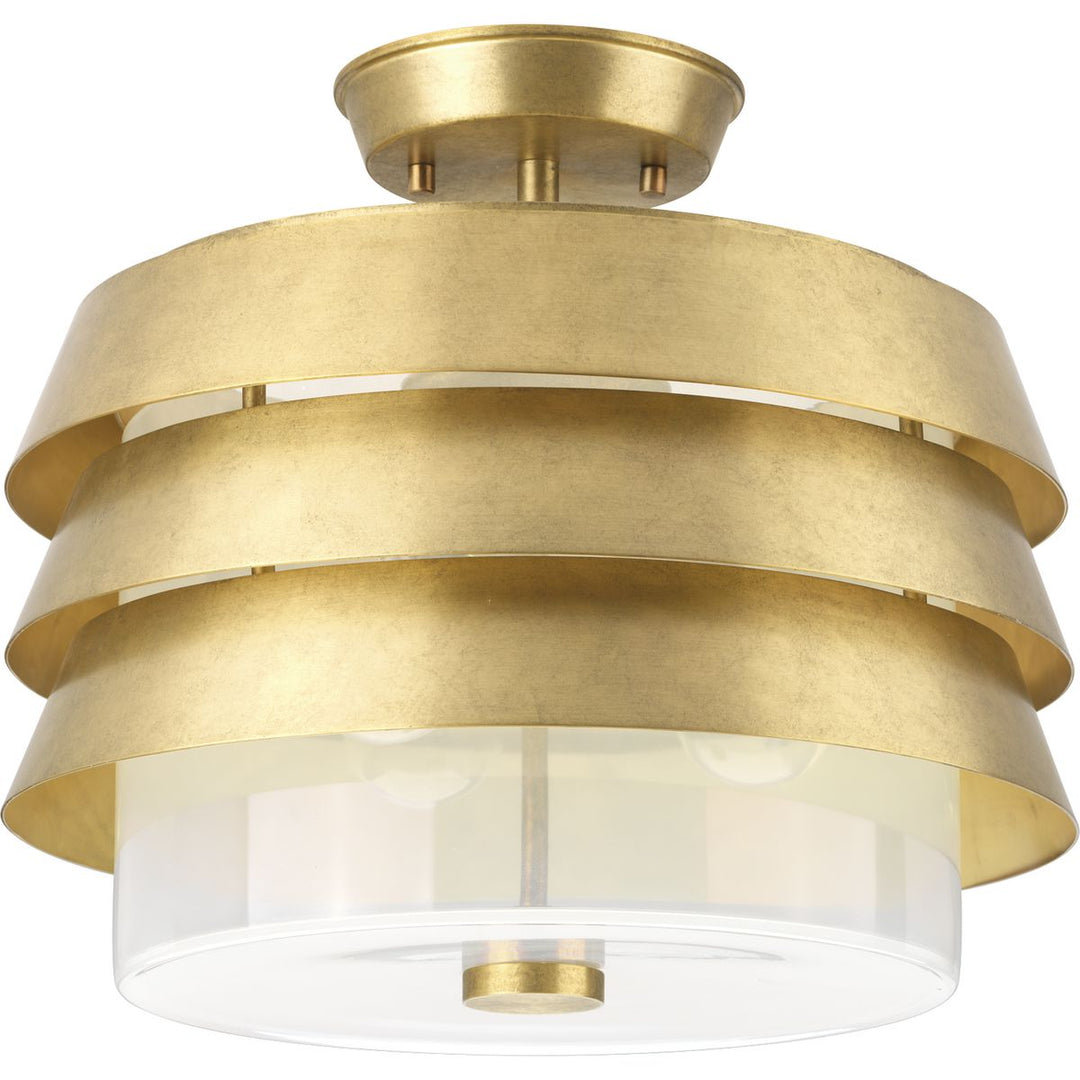 Progress Point Dume-Sandbar P350141-160 Ceiling Light - Brushed Brass