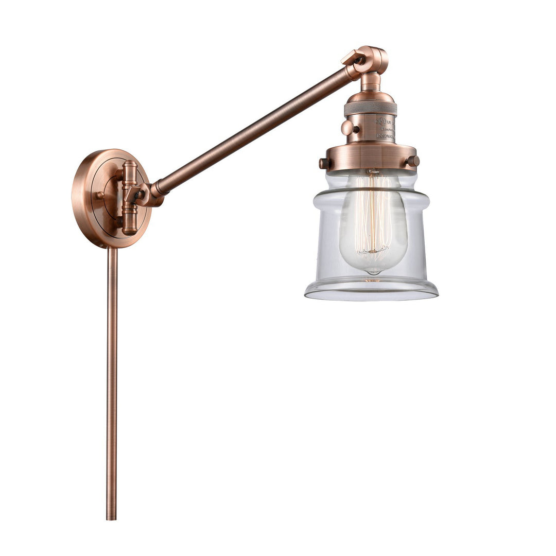 Innovations Lighting 237-AC-G182S  Franklin Restoration Lamp Antique Copper