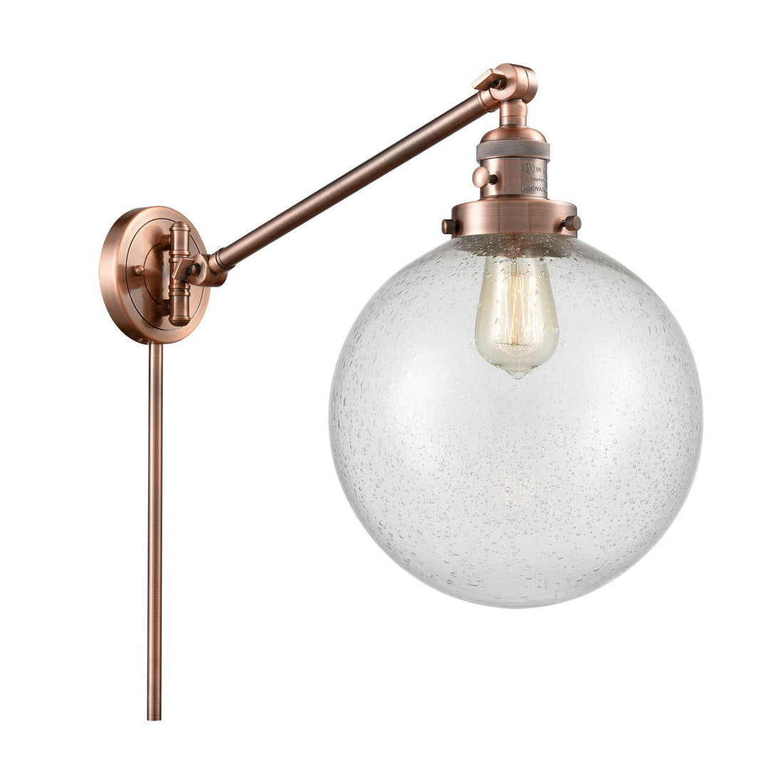 Innovations Lighting 237-AC-G204-10 Modern Franklin Restoration Lamp Antique Copper
