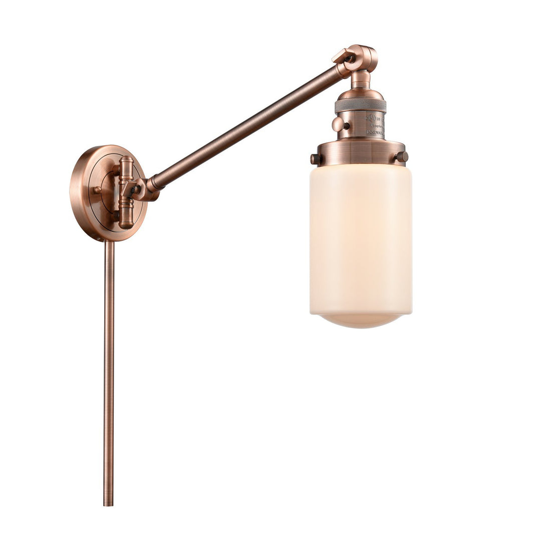 Innovations Lighting 237-AC-G311  Franklin Modern Restoration Lamp Antique Copper