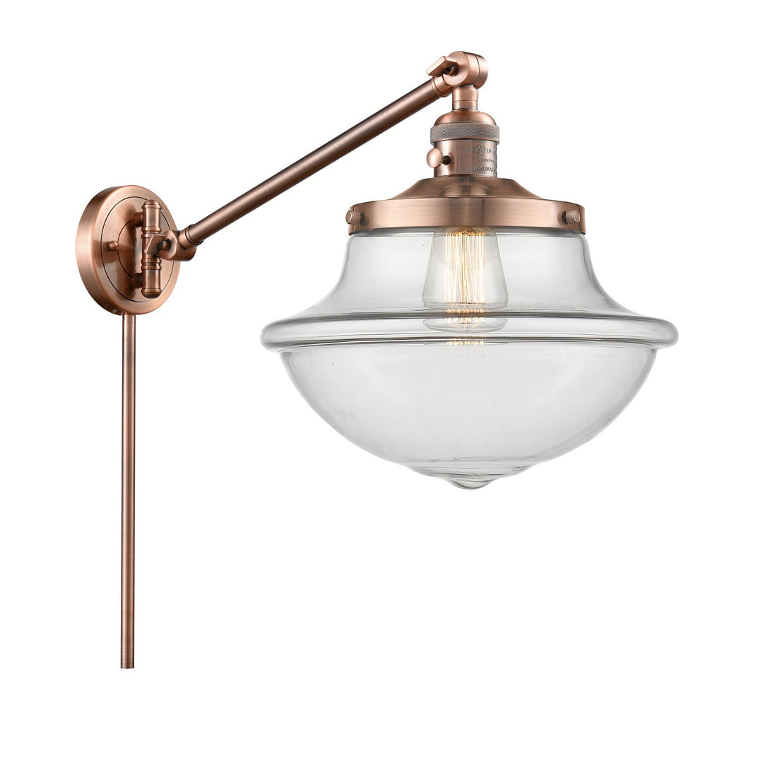 Innovations Lighting 237-AC-G542  Franklin Restoration Lamp Antique Copper
