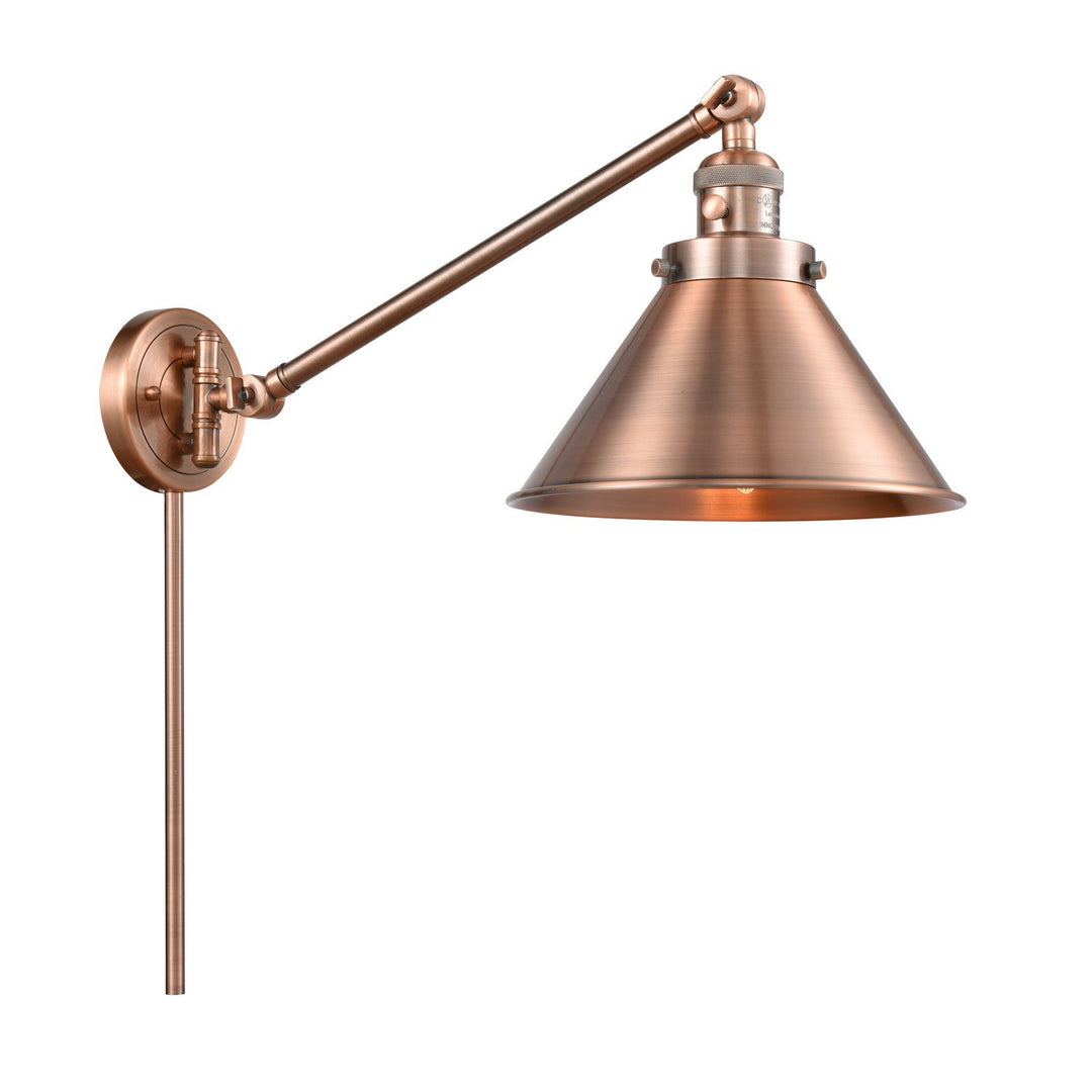 Innovations Lighting 237-AC-M10-AC  Franklin Restoration Lamp Antique Copper