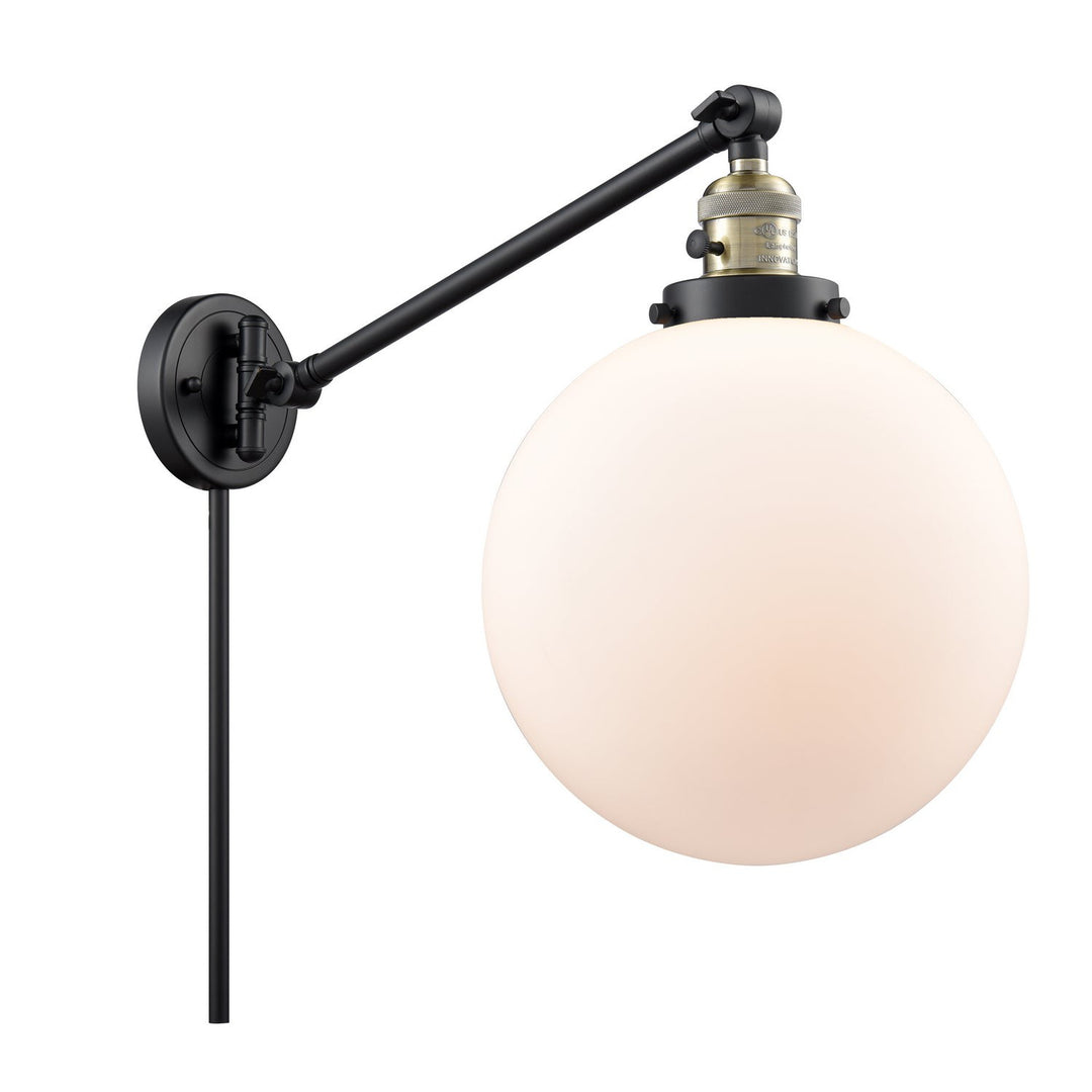 Innovations Lighting 237-BAB-G201-10 Modern Franklin Restoration Lamp Black Antique Brass