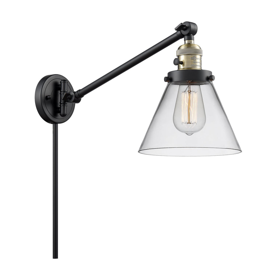 Innovations Lighting 237-BAB-G42  Franklin Restoration Lamp Black Antique Brass