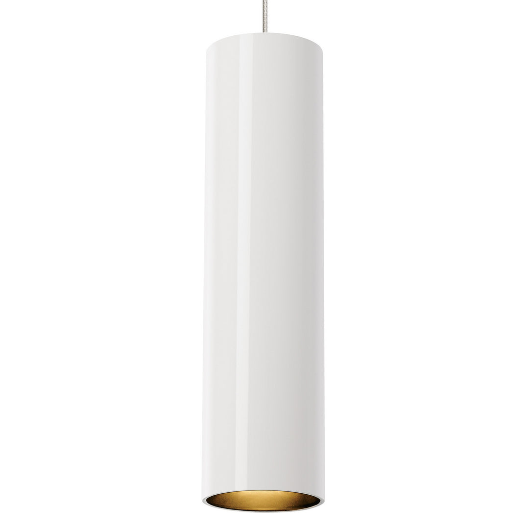 Visual Comfort Modern Piper 700MOPPRWS Pendant Light - White/Satin Nickel