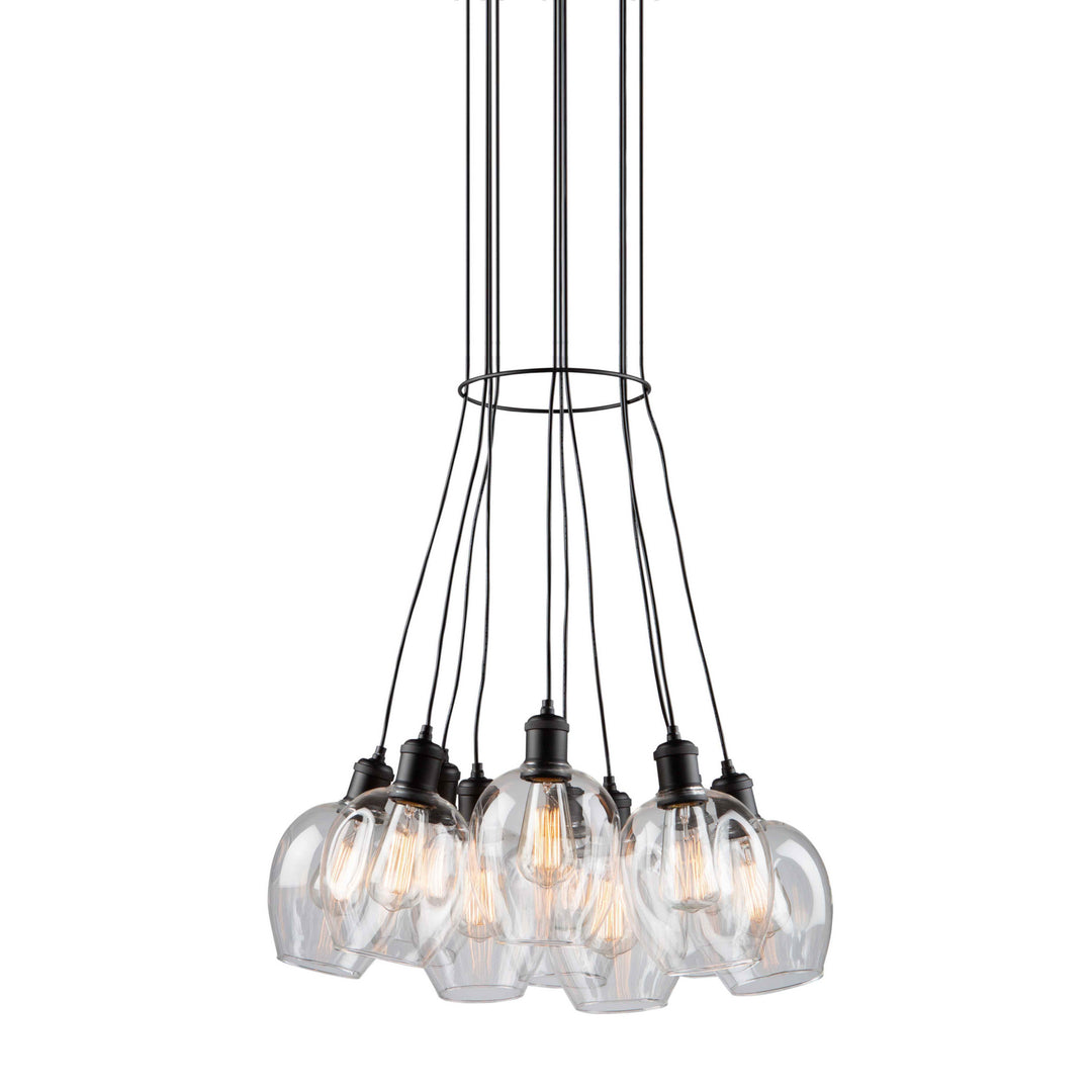 Artcraft Clearwater AC10731BK Chandelier Light - Semi Gloss Black