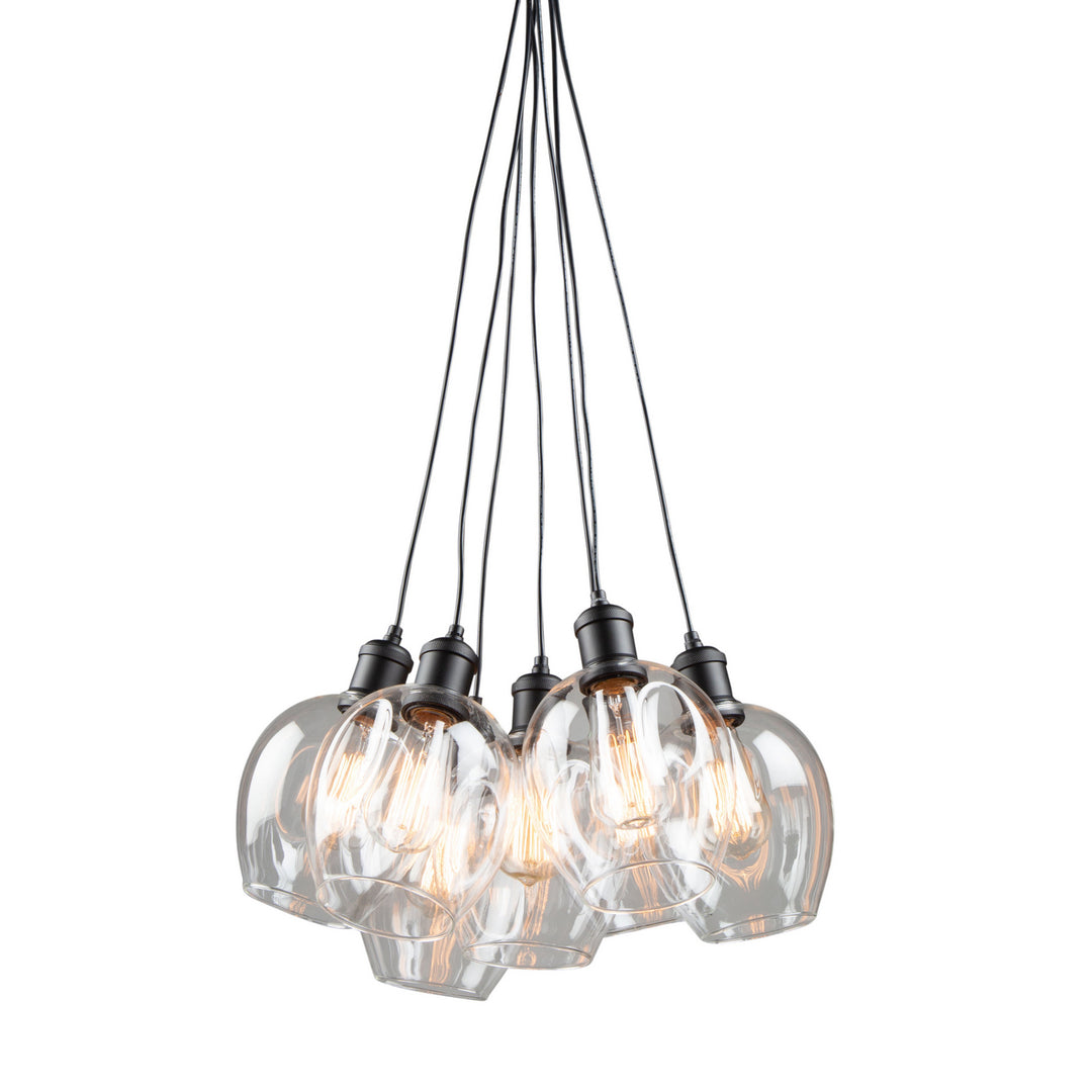 Artcraft Clearwater AC10737BK Chandelier Light - Semi Gloss Black