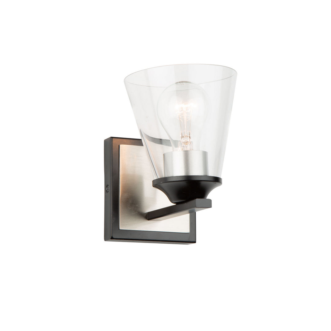 Artcraft Wheaton AC11141NB Wall Light - Black & Brushed Nickel