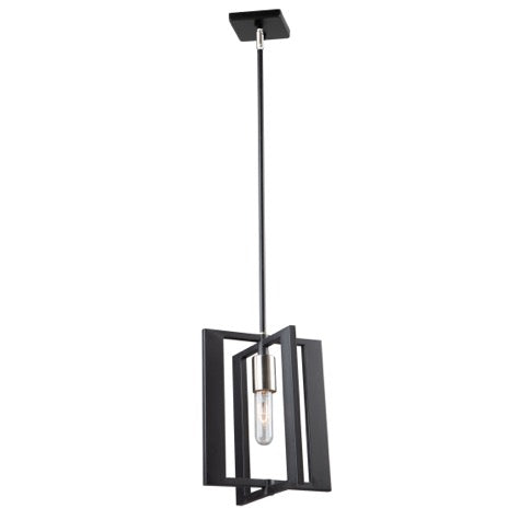Artcraft Sutherland AC11171NB Pendant Light - Black & Brushed Nickel