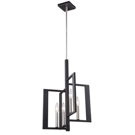 Artcraft Sutherland AC11174NB Pendant Light - Black & Brushed Nickel