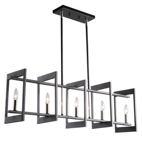 Artcraft Sutherland AC11175NB Pendant Light - Black & Brushed Nickel
