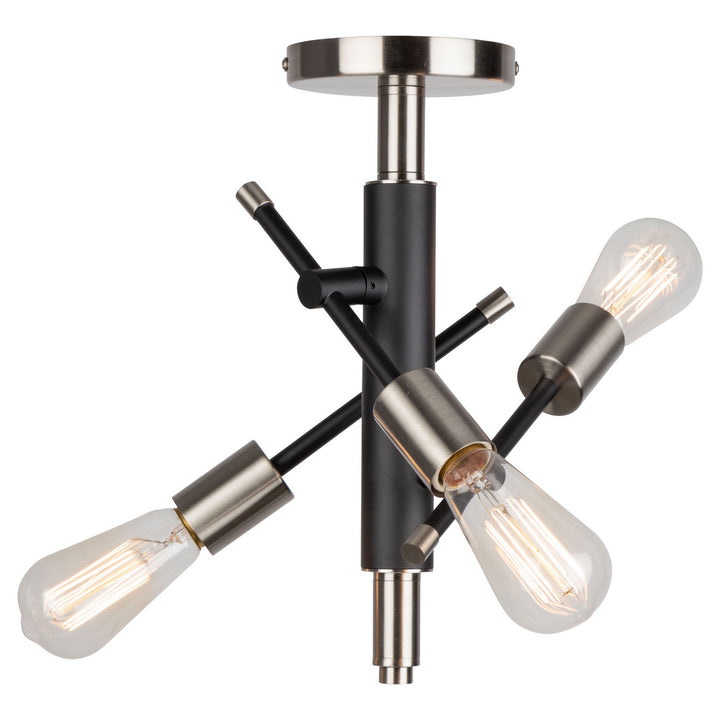 Artcraft Truro AC11251NB Ceiling Light - Black & Brushed Nickel