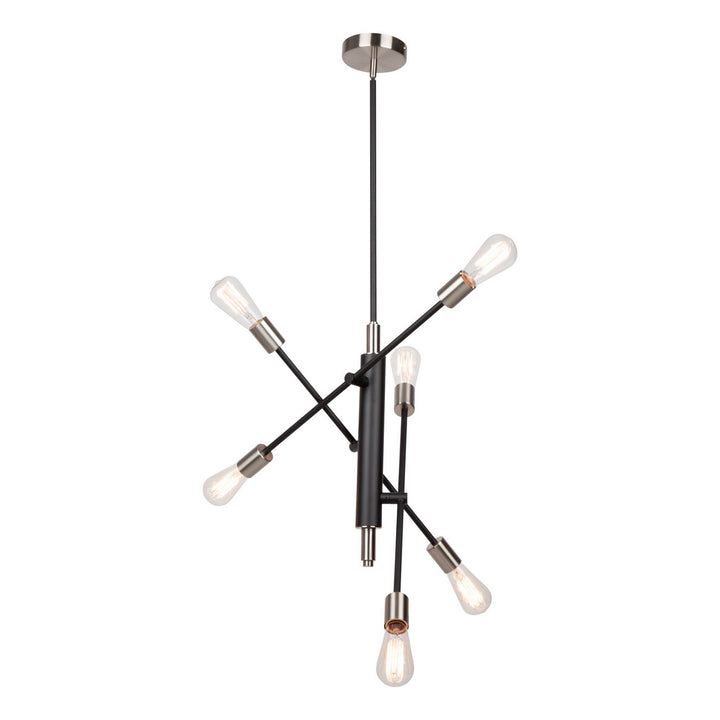 Artcraft Truro AC11252NB Chandelier Light - Black & Brushed Nickel