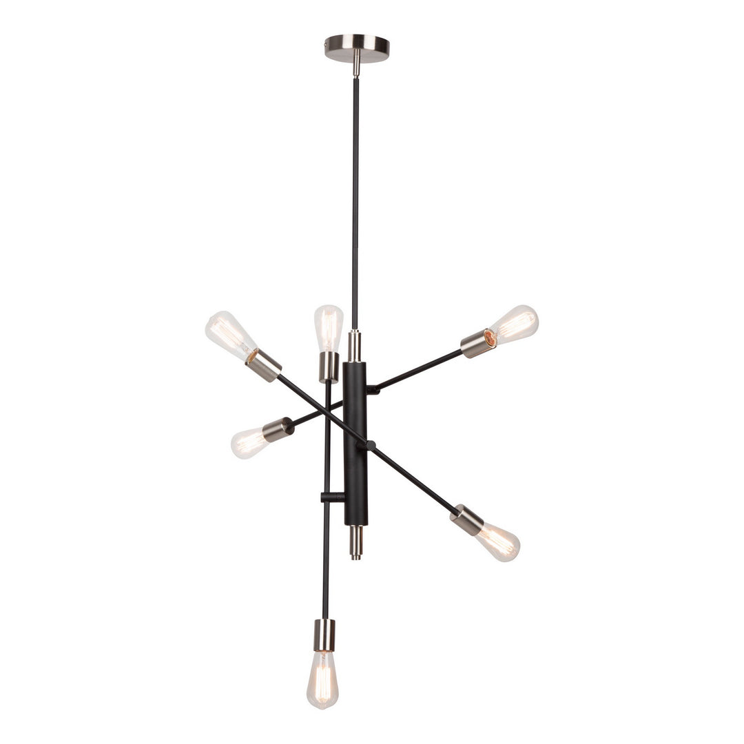 Artcraft Truro AC11252NB Chandelier Light - Black & Brushed Nickel