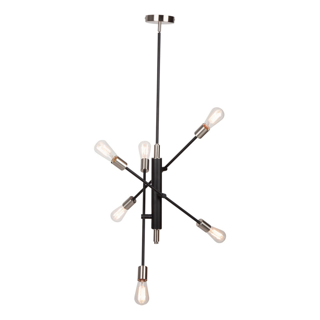 Artcraft Truro AC11252NB Chandelier Light - Black & Brushed Nickel