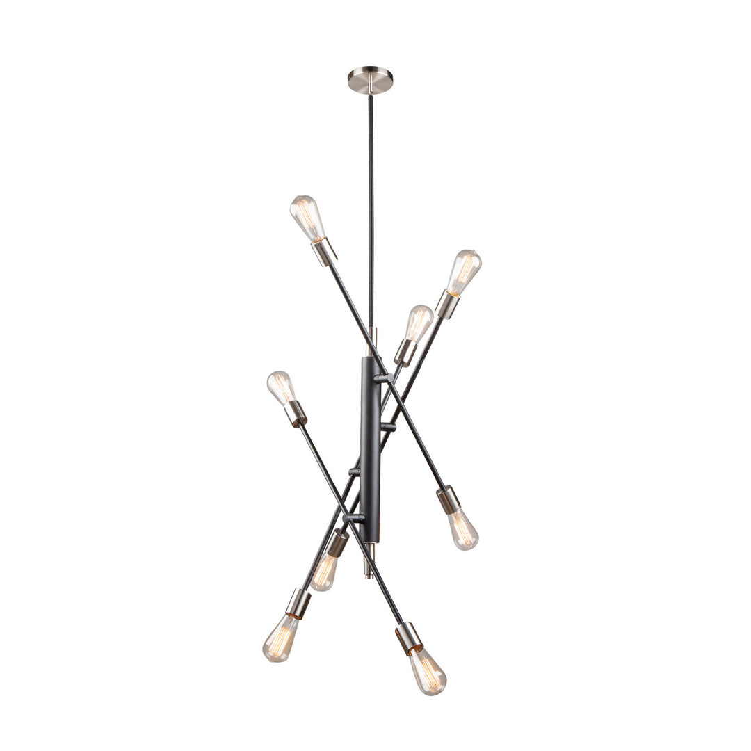 Artcraft Truro AC11253NB Chandelier Light - Black & Brushed Nickel