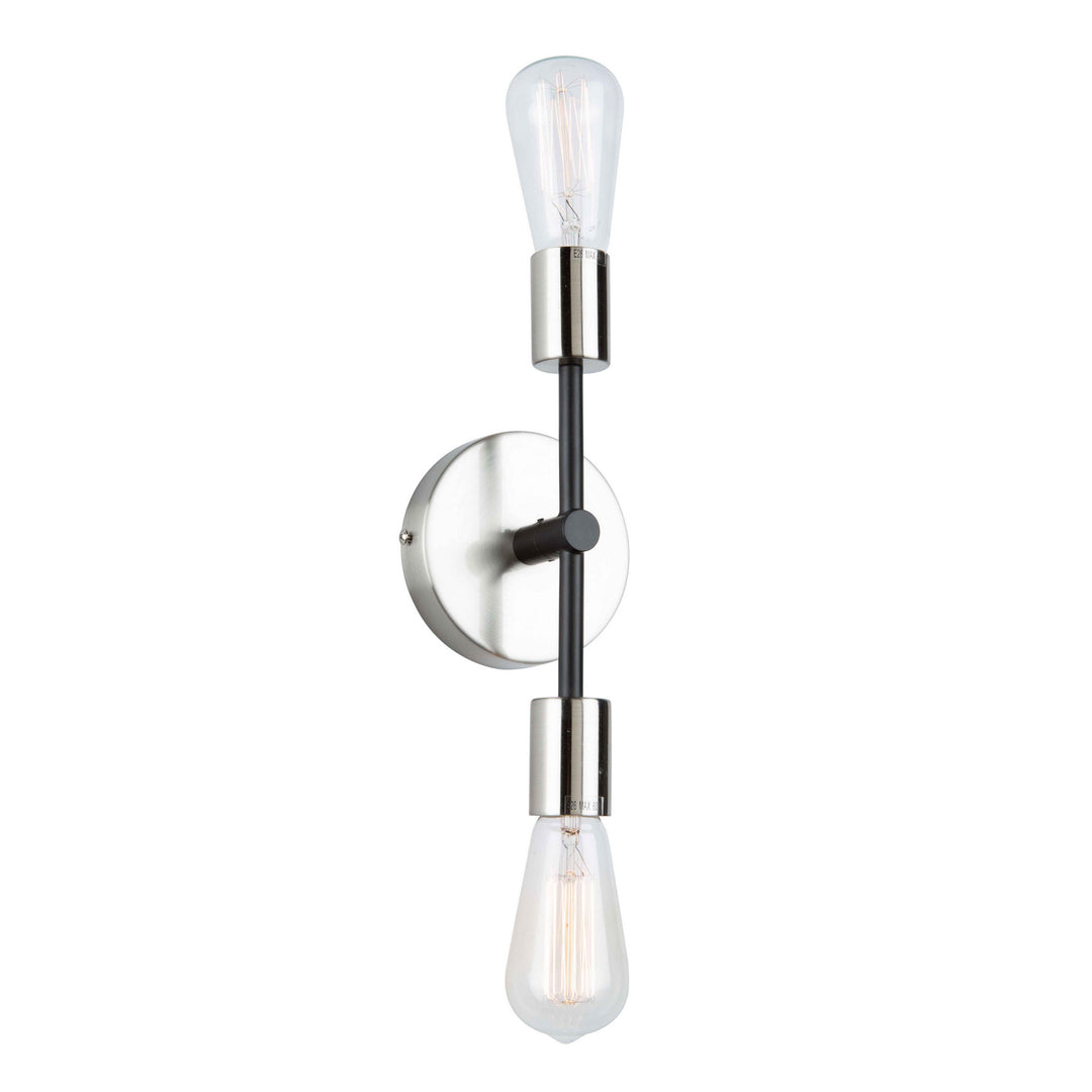 Artcraft Truro AC11256NB Wall Light - Black & Brushed Nickel