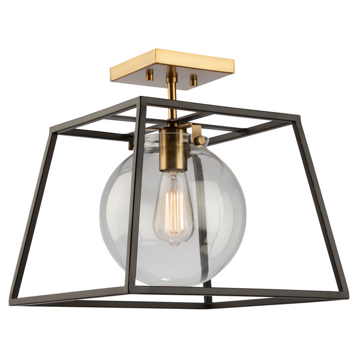 Artcraft Bridgetown AC11600VB Ceiling Light - Black & Harvest Brass