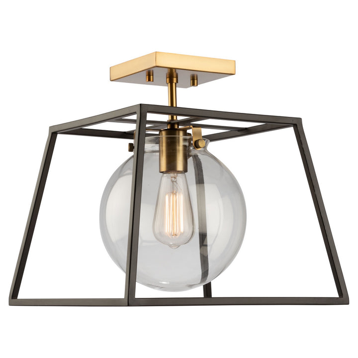 Artcraft Bridgetown AC11600VB Ceiling Light - Black & Harvest Brass