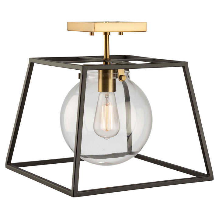 Artcraft Bridgetown AC11600VB Ceiling Light - Black & Harvest Brass