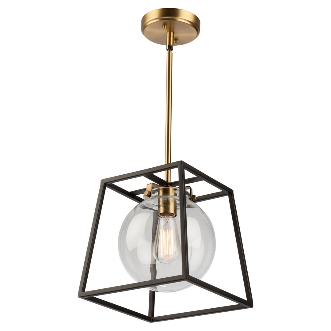 Artcraft Bridgetown AC11601VB Pendant Light - Black & Harvest Brass