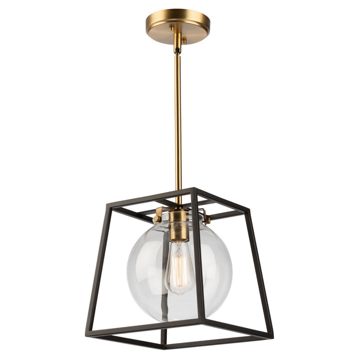 Artcraft Bridgetown AC11601VB Pendant Light - Black & Harvest Brass