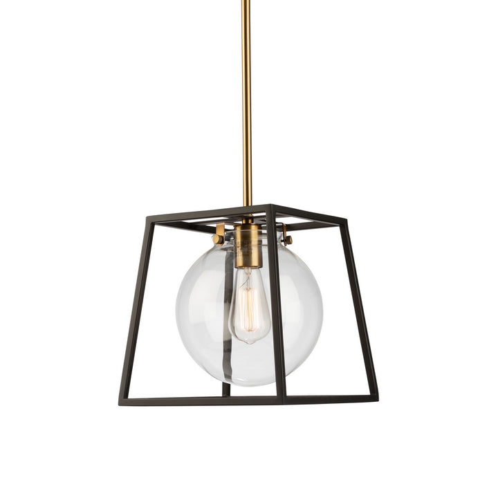 Artcraft Bridgetown AC11601VB Pendant Light - Black & Harvest Brass