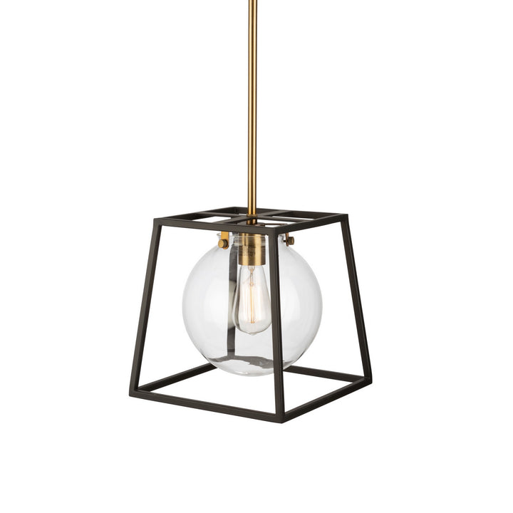 Artcraft Bridgetown AC11601VB Pendant Light - Black & Harvest Brass