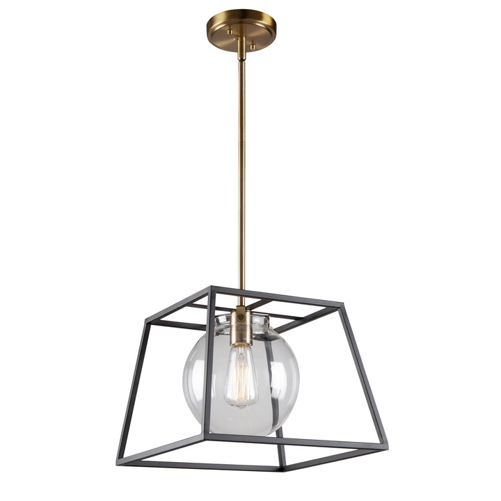 Artcraft Bridgetown AC11601VB Pendant Light - Black & Harvest Brass