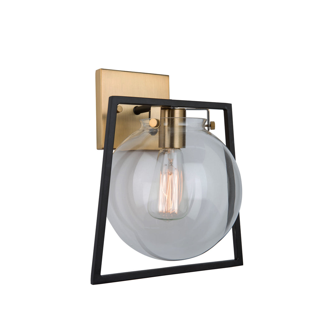 Artcraft Bridgetown AC11602VB Wall Light - Black & Harvest Brass