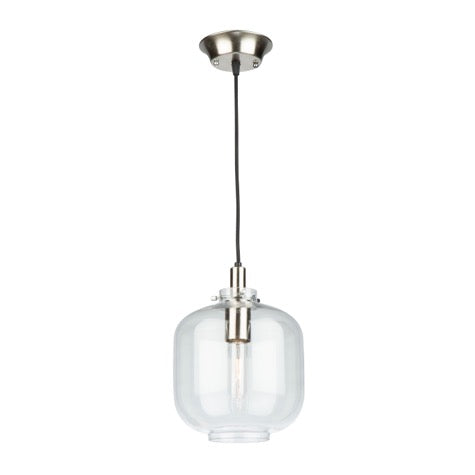 Artcraft Single AC11641CL Pendant Light - Satin Nickel & Polished Brass