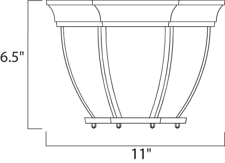 Maxim Lighting 1029BK  Crown Hill Outdoor Black