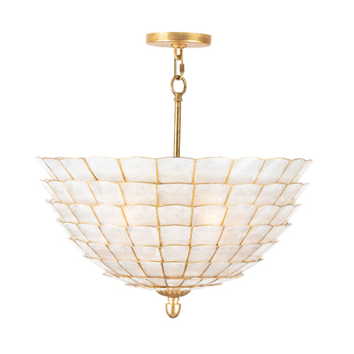 Kalco Samal 515145OL Pendant Light - Oxidized Gold Leaf