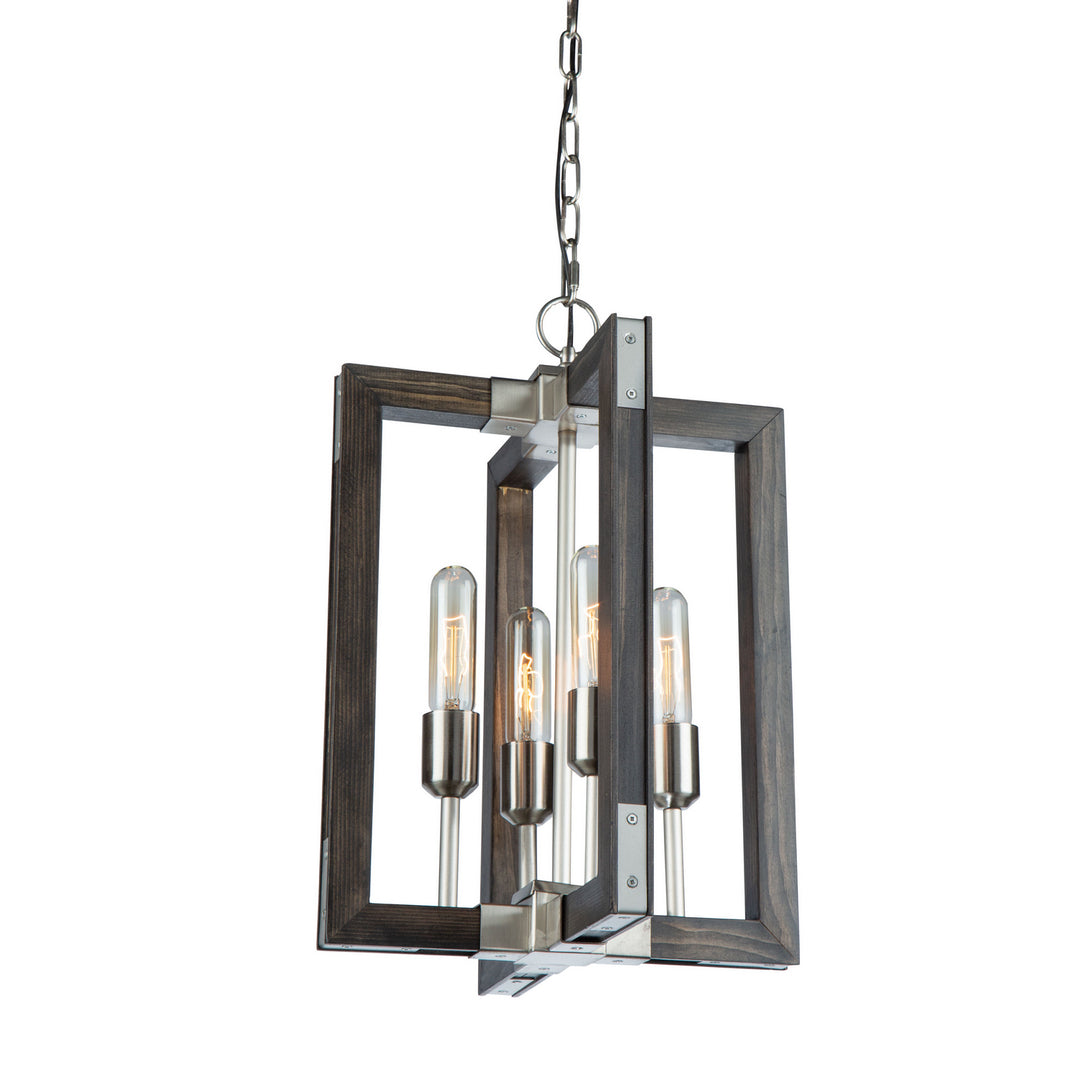 Artcraft Gatehouse AC11654BN Chandelier Light - Dark Pine & Brushed Nickel