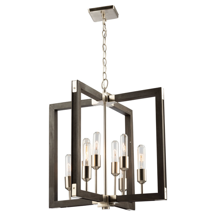 Artcraft Gatehouse AC11658BN Chandelier Light - Dark Pine & Brushed Nickel