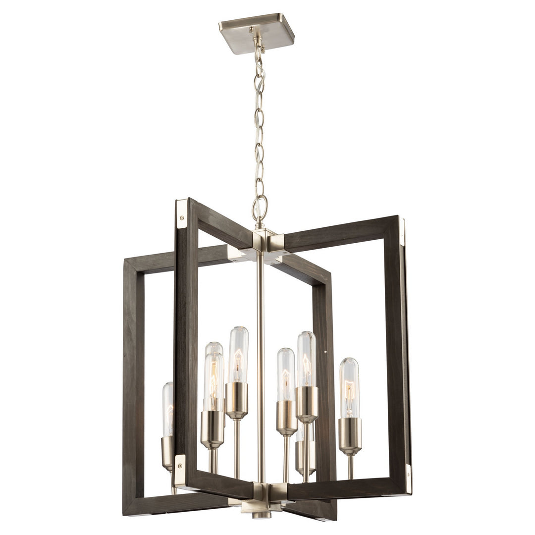 Artcraft Gatehouse AC11658BN Chandelier Light - Dark Pine & Brushed Nickel